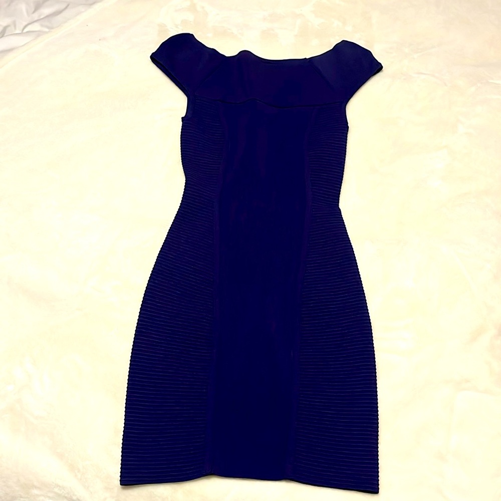 Bebe body conscious, deep purple dress Bebe went out of biz Rare💜